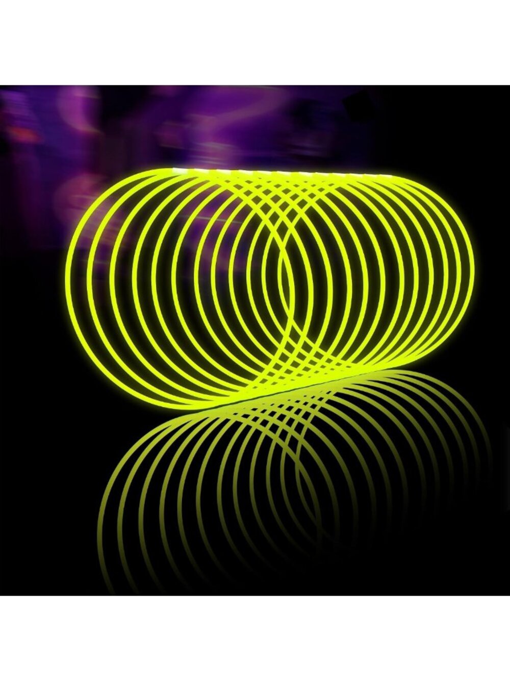 100ct Neon Glow Sticks 22'' Necklaces with Connectors for Parties & Festivals
